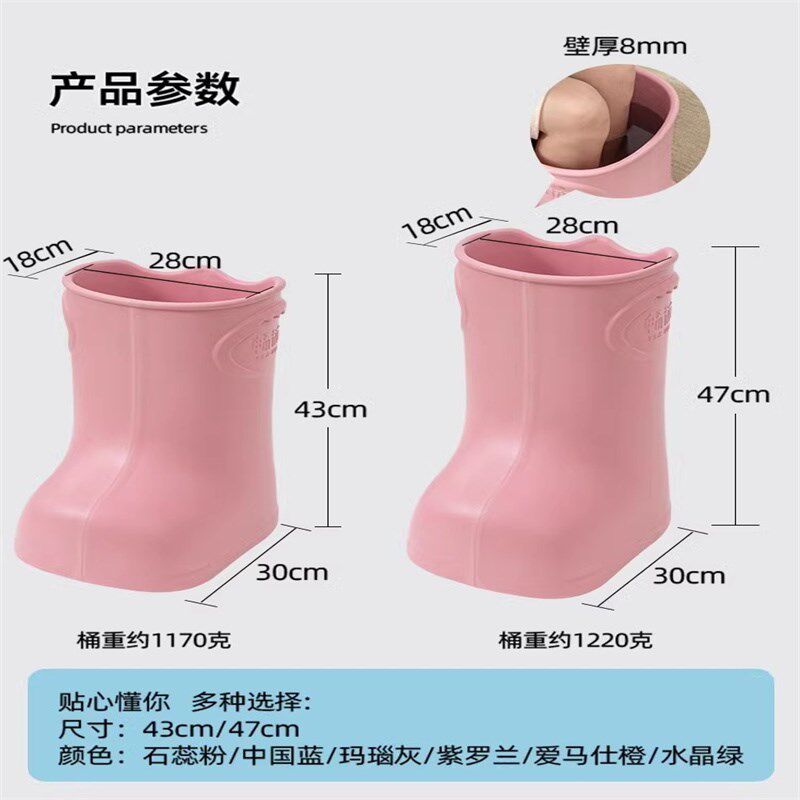 泡脚桶高深桶过膝加热过小腿足三里恒温泡脚鞋加高加深小型省水