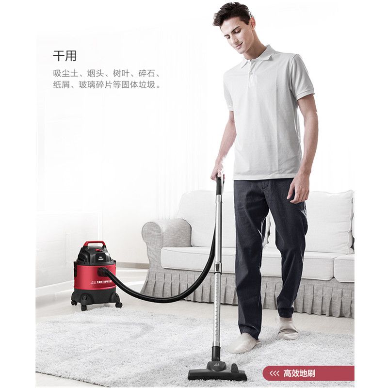 小狗家用吸尘器强力大功率1400W手持干湿吹多用工业静音小型D-807