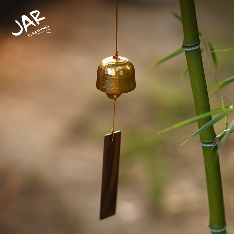 JAR CAMPING罐子户外紫铜锤纹风铃纯手工铃铛礼物帐篷天幕挂件