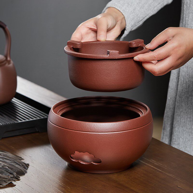 紫砂炭炉茶炉围炉煮茶烤火炉套装煮茶器具全套冬季室内家用煮茶壶