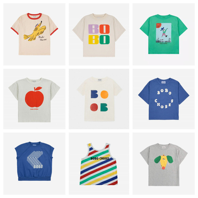 BC童装夏季新款儿童纯棉印花时尚跨境短袖T恤男女童卡通休闲上衣