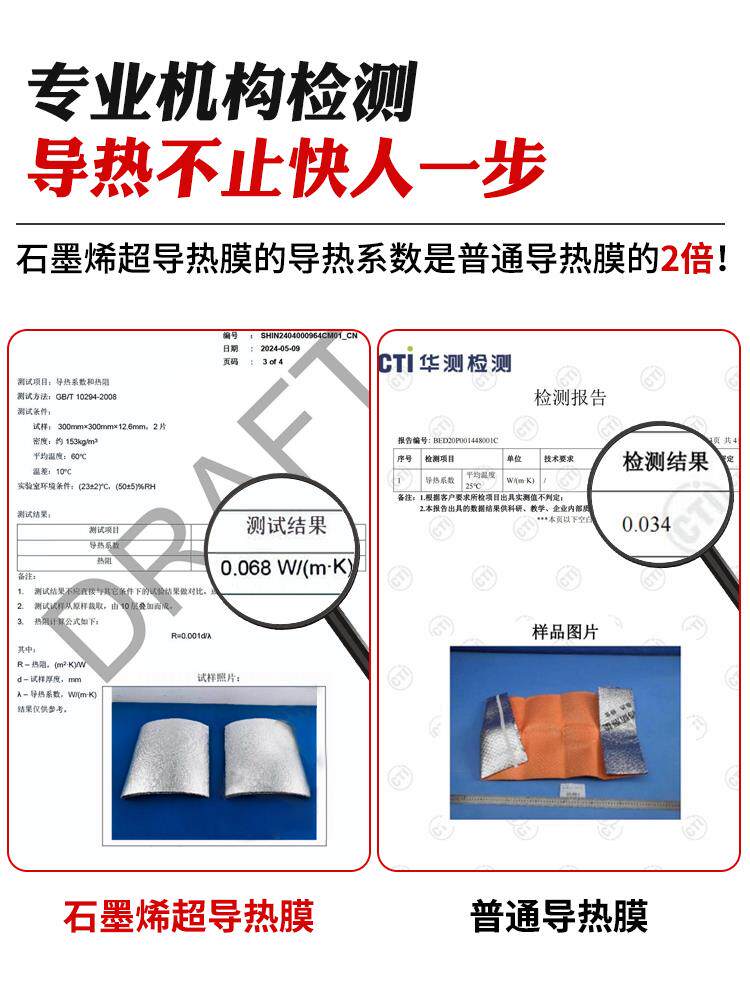 石墨烯地板膜圣象大自然地暖地热ixpe木地板防潮膜铝箔导热地暖垫