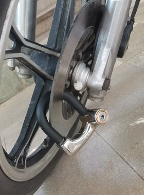 真图摩托车 电动车自行车小U型加强不锈钢碟刹锁抗25吨液压剪防盗