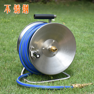 浇花水枪卷管器不锈钢水管收纳z架盘管器洗车喷头洒水器绕管架套
