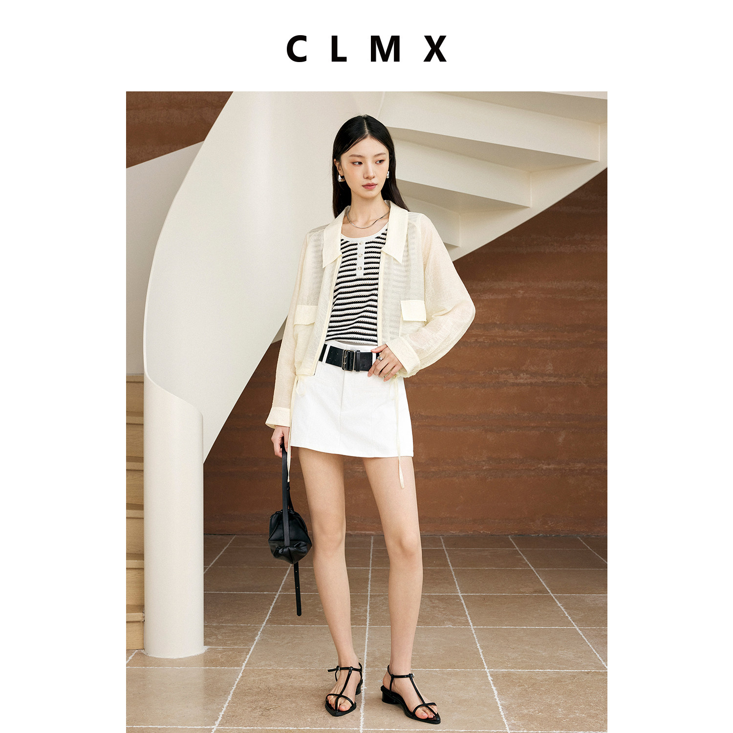 CLMX莱赛尔亚麻轻薄通勤外套女