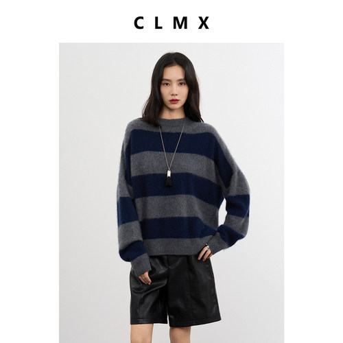 CLMX时髦造型直筒皮短裤pu皮宽松