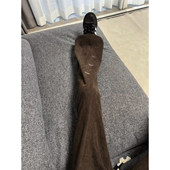 美拉德灯芯绒棕色裤 垂感直筒休闲长裤 子男款 秋冬刺绣加绒微喇卫裤