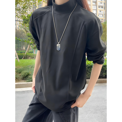 德绒长袖t恤男加绒保暖内搭卫衣