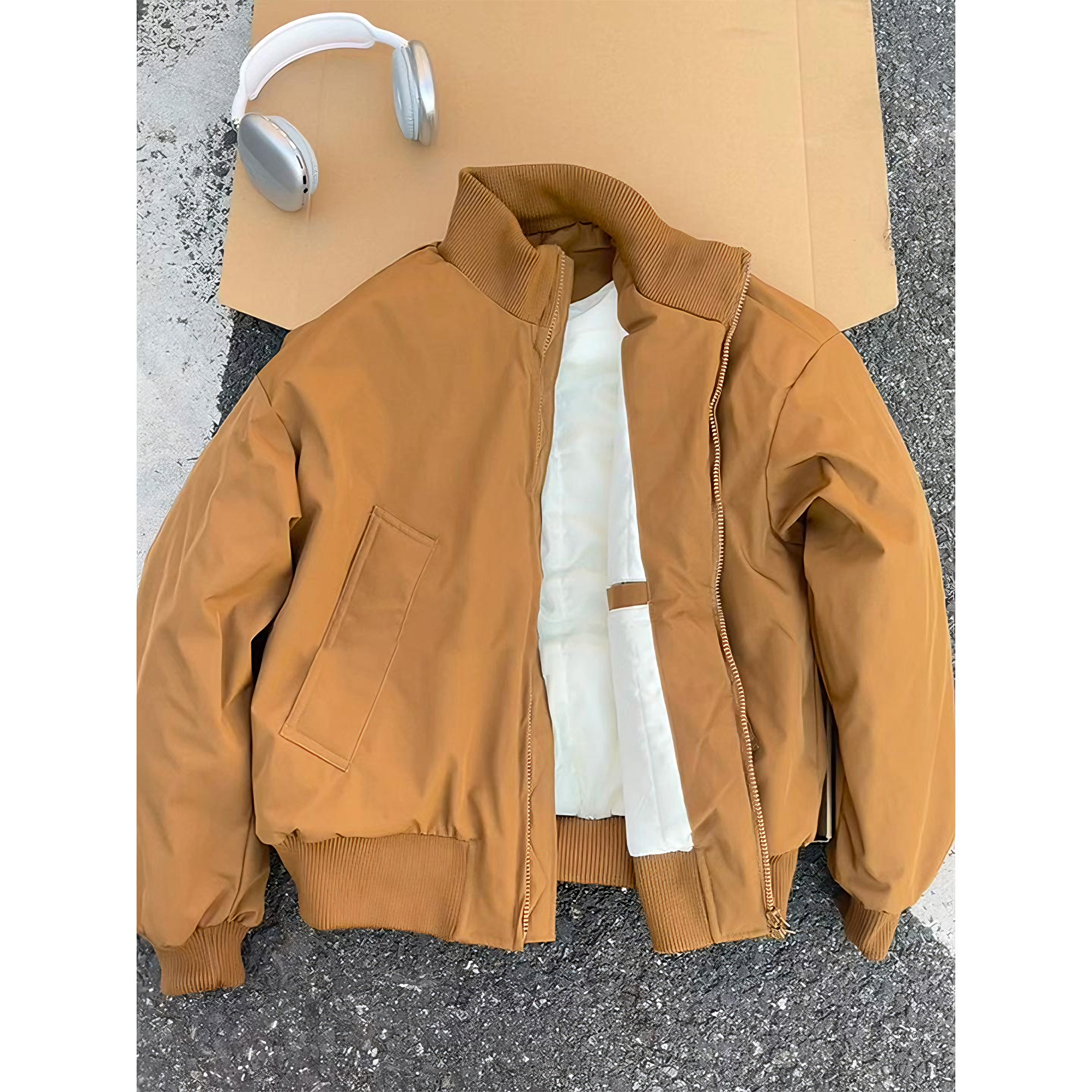 飞行夹克棉服男冬季短款廓形外套