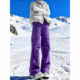 子防风防水滑雪裤 男女款 冬季 哈尔滨东北防寒紫色裤 户外加绒冲锋裤