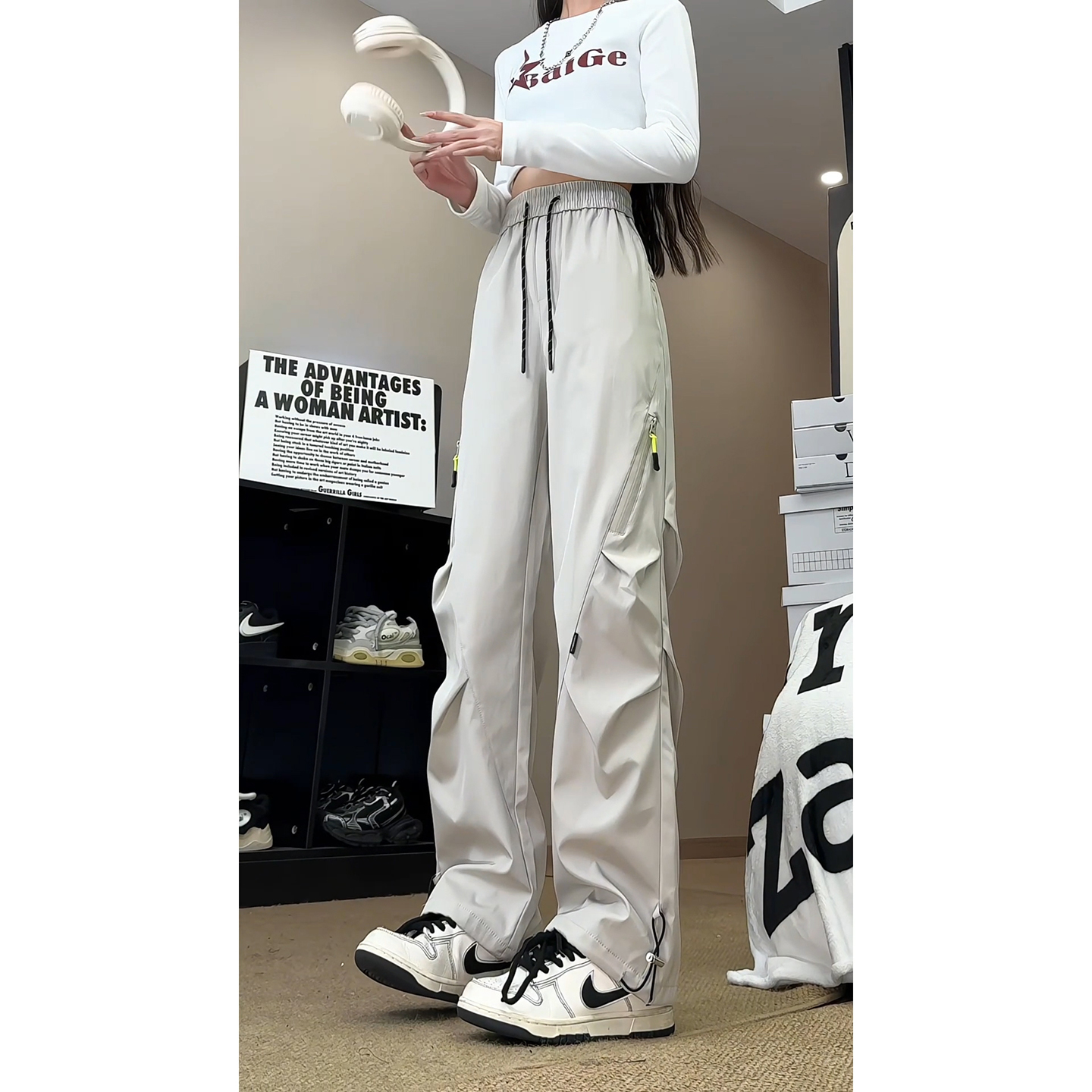 三防软壳冲锋裤男伞兵机能工装裤