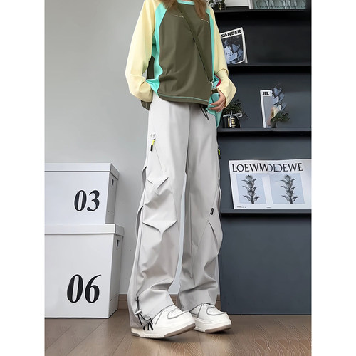 软壳加绒冲锋裤男美式弯刀工装裤