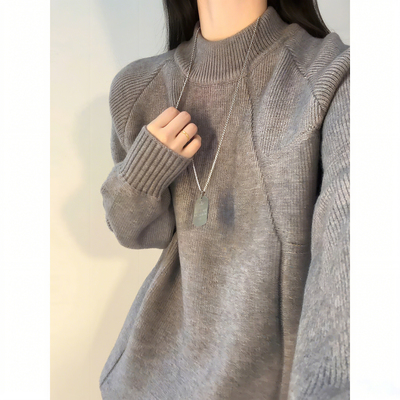 半高领毛衣可外穿内搭打底针织衫