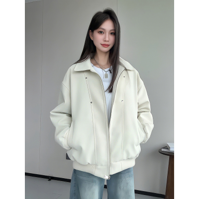 美式pu皮衣外套男款秋冬夹克棉服