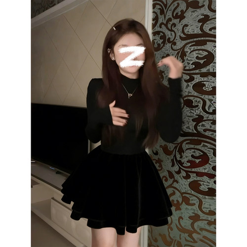 黑色内搭连衣裙修身【赠运费险】