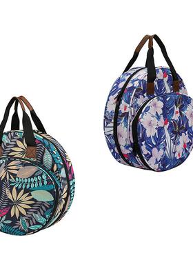 便携600D牛津布毛线编织件收纳包灰色针织工具专用收纳袋厂家