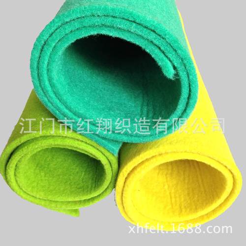 厂家直销4MM厚diy手工不织布彩色箱包戟绒毛毡布 针刺无纺布