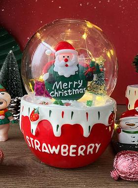 创意草莓碗 蛋糕装饰玻璃罩玻璃球 球形装饰玻璃罩 水晶球罩灯罩
