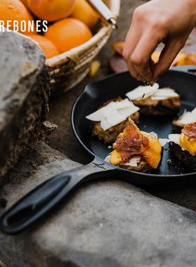 BAREBONES北邦户外露营炊具铸铁煎锅野营平底锅野外厨房野炊锅具