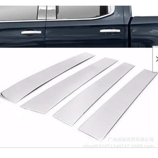 23款 F150车窗饰条15 f150电镀银镜面中柱贴 14款 适用于Ford福特04