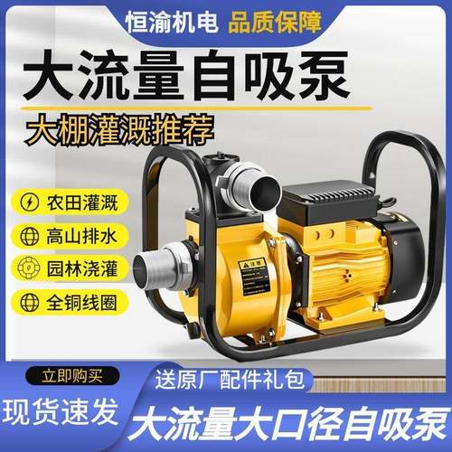 农用灌溉电动抽水机大流量自吸泵DSU220v大功率380v高扬程3寸水泵