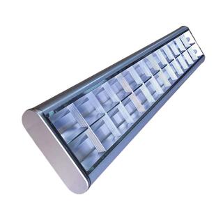 明装长条双管带罩日光灯盘课室灯支架吸盘式LEDT8T5格栅支架