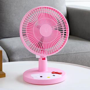 摇头扇床上小型宿舍静音风扇便携 卡通电风扇迷你学生台扇家用台式