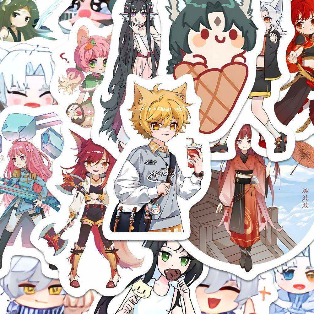 216张奇喵君的故事贴纸可爱Q版猫小九动漫二次元周边手机手账DI