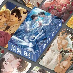 188男团小卡高颜覆膜小卡圆角LOMO卡照片彩卡55张一盒卡周边礼物