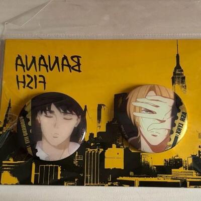 日散香蕉鱼banana fish战栗杀机英二亚修艾漫吧唧一对赠原袋背板