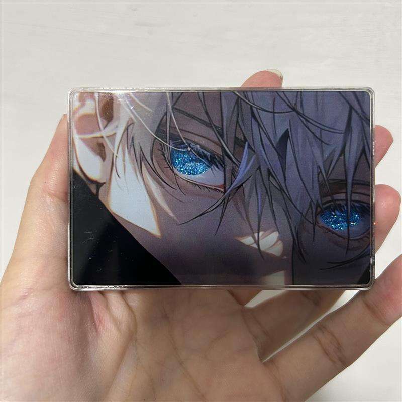五条悟眼睛流麻抖音同款流沙麻将亚克力摆件周边纪念品