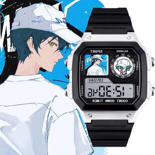 新网球王子越前龙马定制手表二次元手表儿童初中生学生防水电子表
