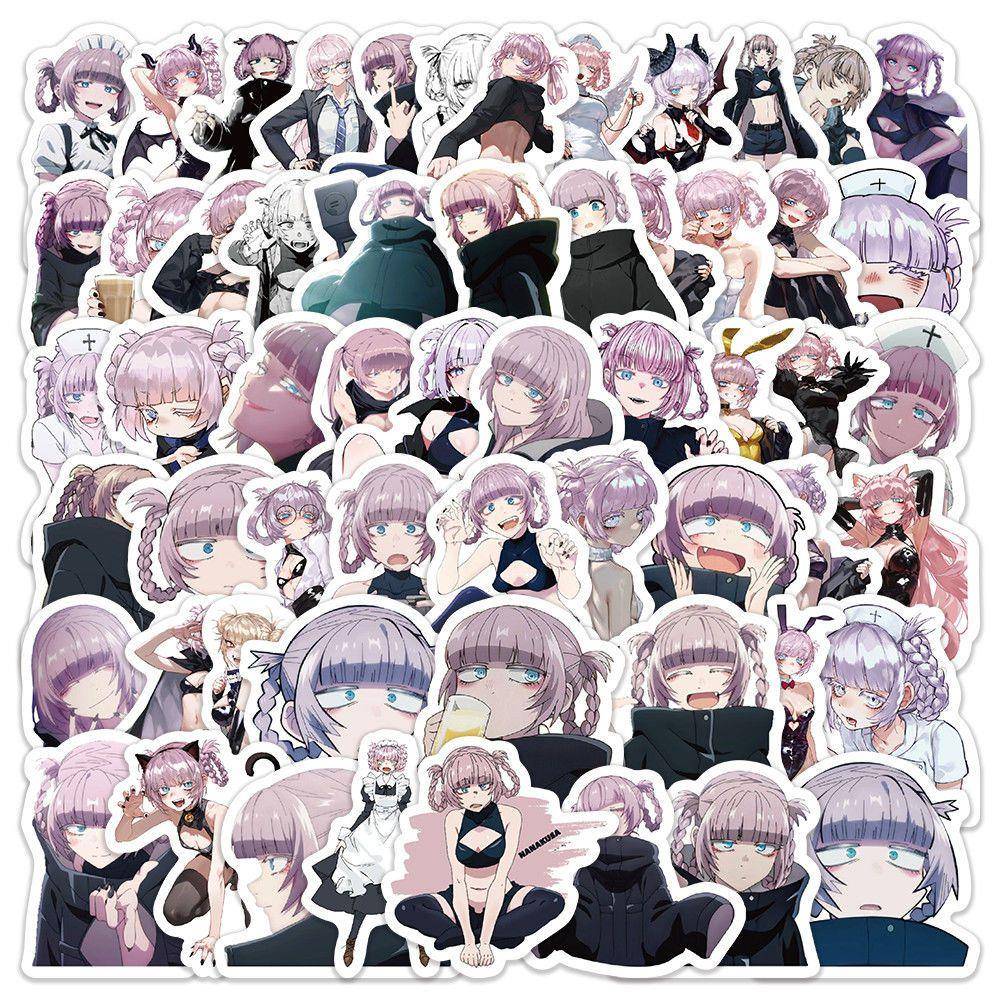 180张彻夜之歌七草荠可二次元爱美女动漫性感人物diy桌面手账贴纸