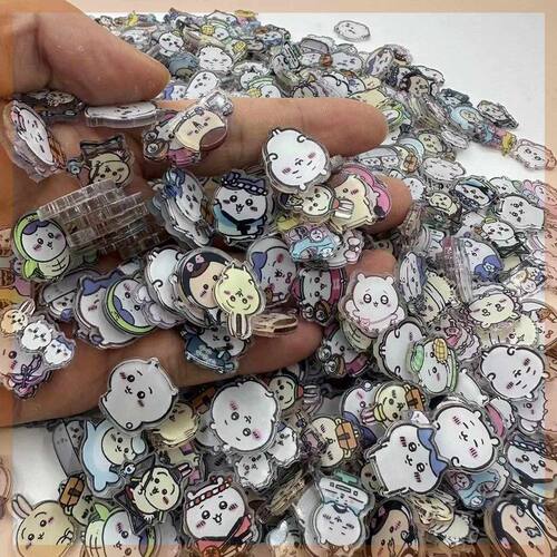 chiikawa吉伊卡哇周边DIY亚克力片片小八乌萨奇钥匙扣pp夹材料
