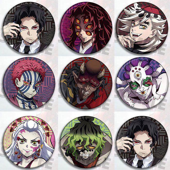 鬼灭之刃 动漫周边吧唧挂件徽章上弦贰童磨胸章猗窝座黑死牟无惨,饰品/流行首饰/时尚饰品新,胸针,淘宝优惠券,粉丝福利购,淘宝优惠卷