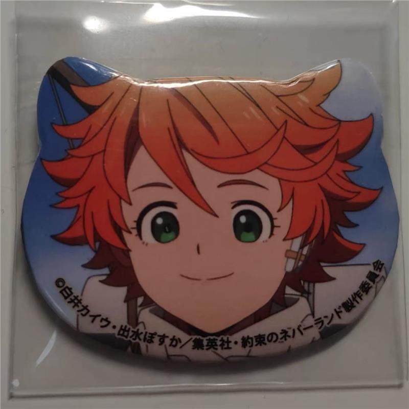 日谷约定的梦幻岛诺曼艾玛猫耳吧唧二次元周边稀有