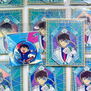 正版官谷名侦探柯南百万美元的五棱星透卡双闪徽章怪盗基德周边