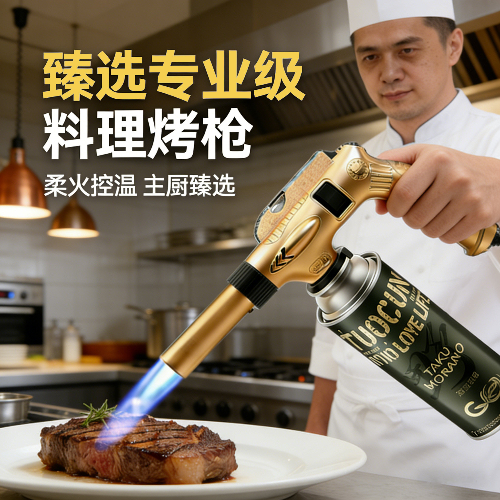 专业级料理喷枪喷火烤枪厨房烧烤点火器手持卡式烧毛烘焙喷火枪