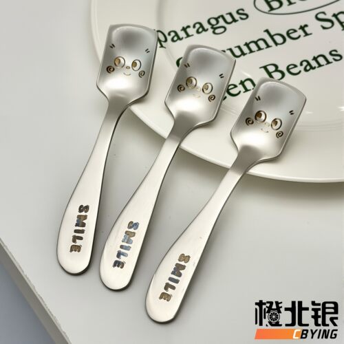304不锈钢家用餐具下午茶糕点勺