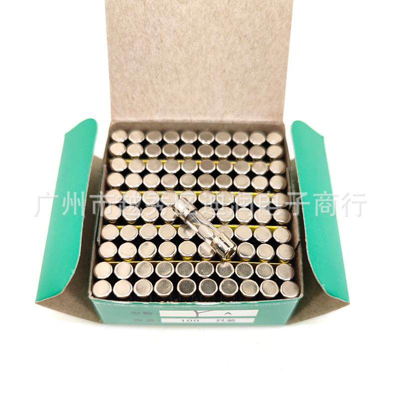 绿盒平帽5*20mm玻璃保险丝管 6×30mm CCC 1A 2A 3A 5A 10A 20A