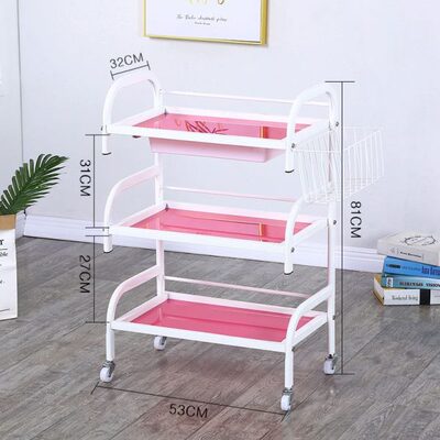 美容手推车家用置物架美甲车纹绣车工具车美容院专用仪器小架子车