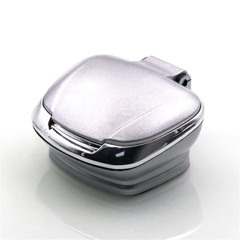 车载烟灰缸多功能通用耐高温家用办公用底座粘贴带LEXD灯个性创意