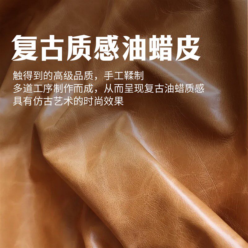 神憩油蜡皮折叠i沙发床单人两用家用客厅阳台复古小户型伸缩沙发
