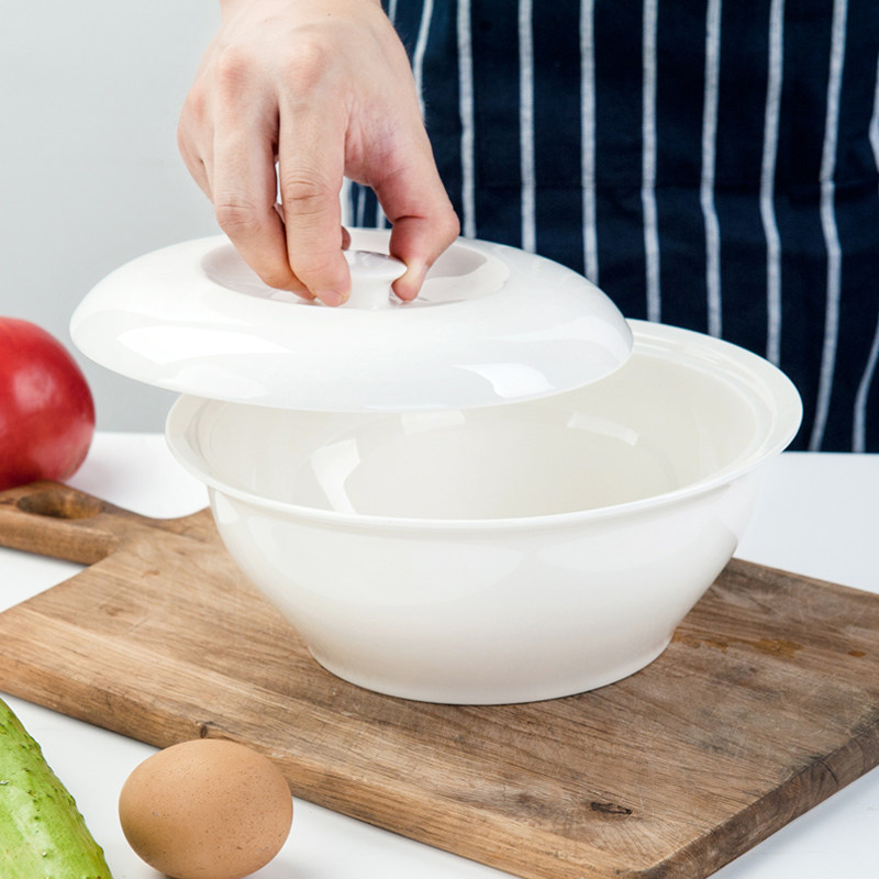 纯白骨瓷家d用汤碗汤盆陶瓷餐具炖盅炖罐汤煲双耳汤锅大号带盖品,餐饮具,碗,淘宝优惠券,粉丝福利购,淘宝优惠卷