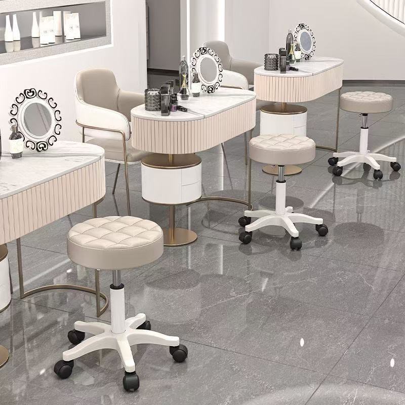 美容凳子美容院i专用美发美甲理发店化妆梳妆凳大工椅旋转升降圆