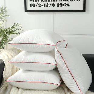 一对装】可e水洗抱枕芯沙发靠垫芯腰靠枕芯子45 50 方形内胆芯子