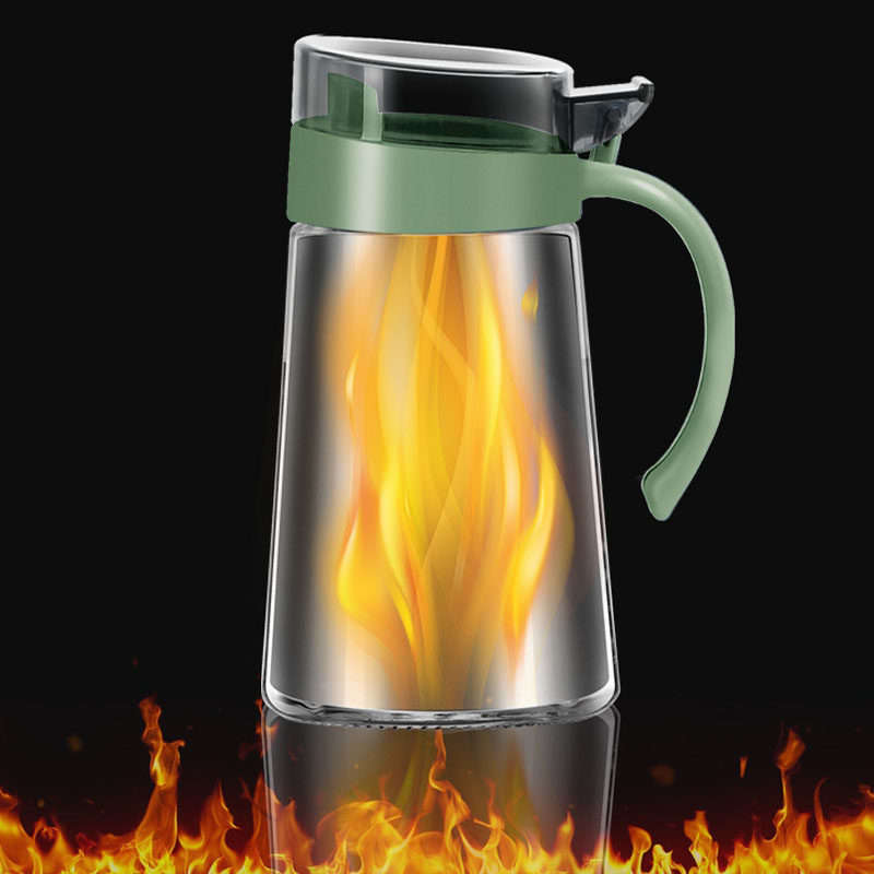 厨房油罐壶油壶玻璃油p瓶防漏酱油醋调料瓶套装家用装油罐带盖瓶