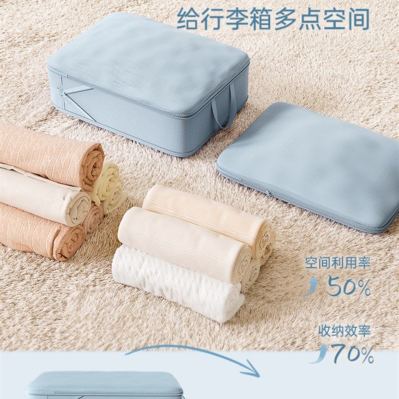 打包衣服收纳g袋旅游压缩行李箱内衣物旅行整理袋羽绒服防潮大容