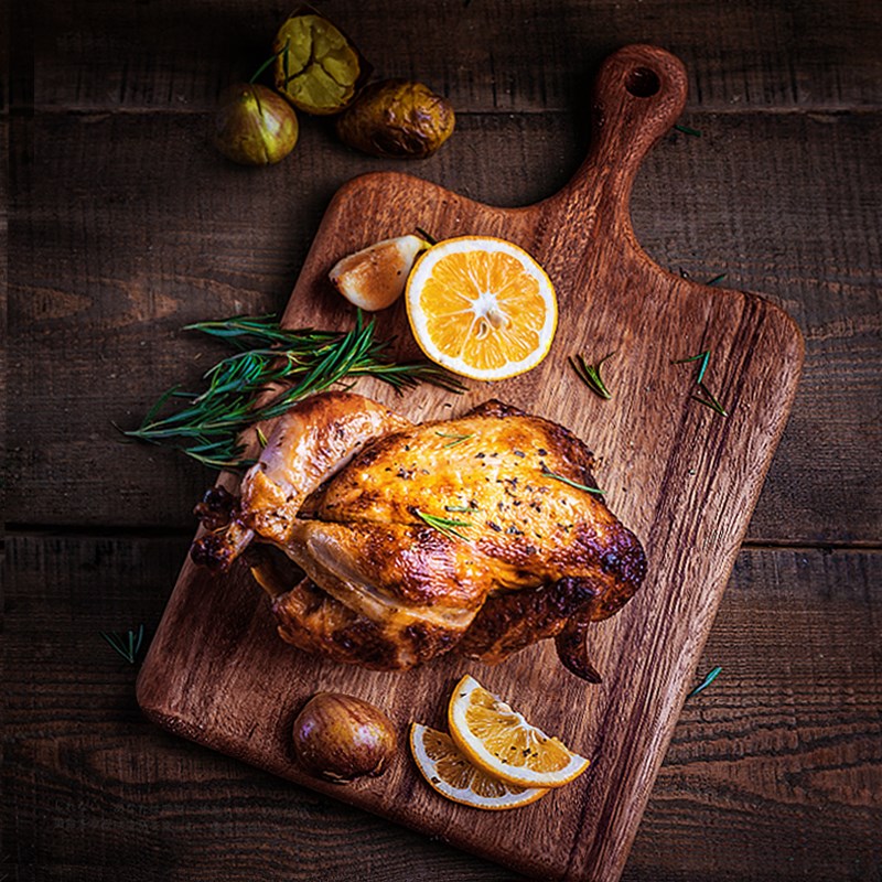 木托盘西餐切牛扒板面包烘培蛋糕B实木披萨盘底托菜板美食摄影道