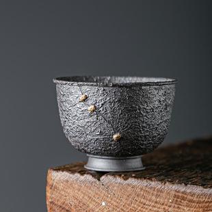 苏记玄铁陶建盏侘寂风功夫品茗茶杯主人杯大师级单杯专用个人高档